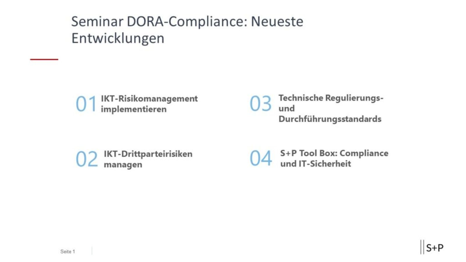 Seminar DORA - Praxiswissen für Entscheider Seminar DORA ✅ Praxiswissen für Entscheider