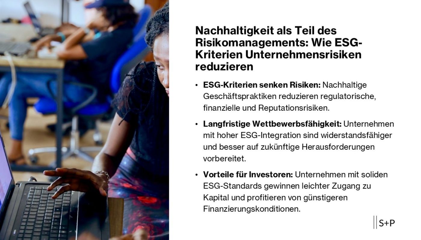 Wie ESG-Kriterien Unternehmensrisiken reduzieren Nachhaltigkeit als Teil des Risikomanagements