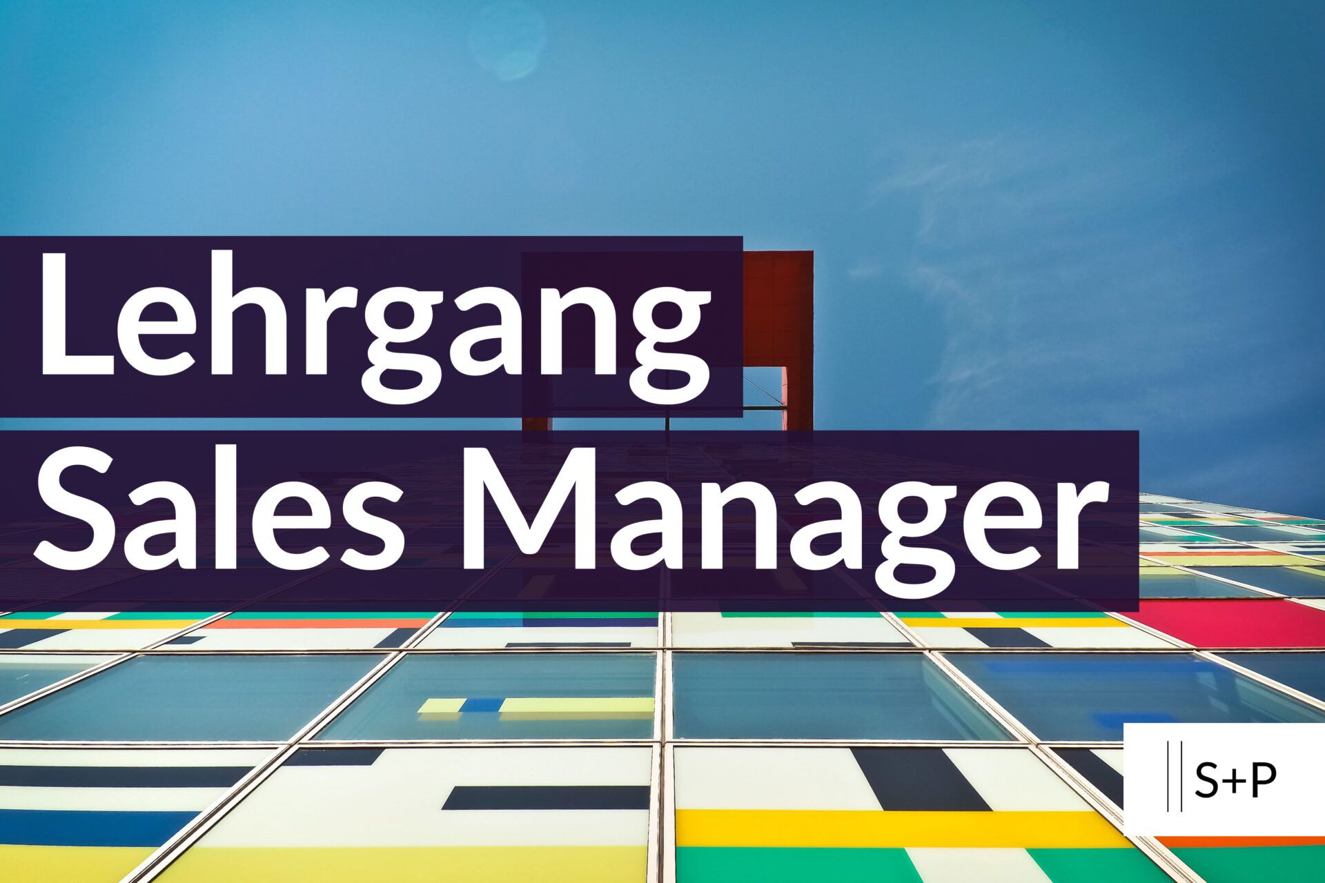 Lehrgang Sales Manager