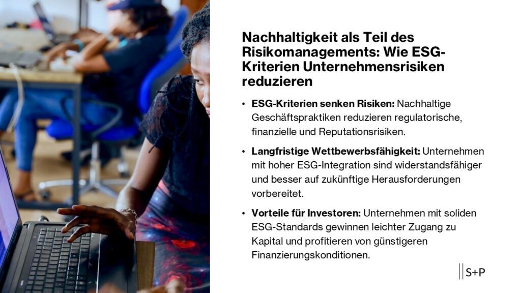 Nachhaltigkeit als Teil des Risikomanagements