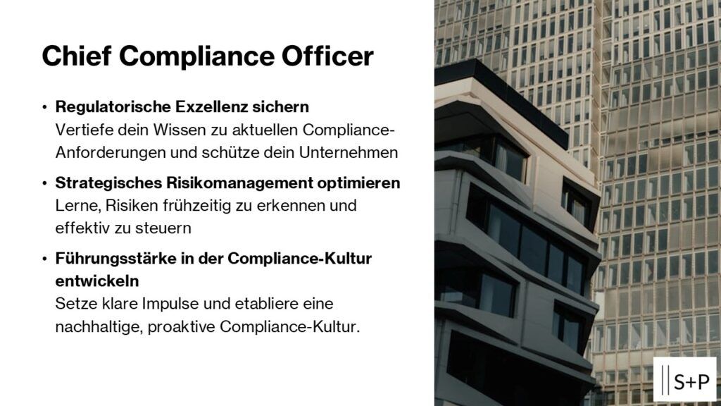 Lehrgang Chief Compliance Officer
