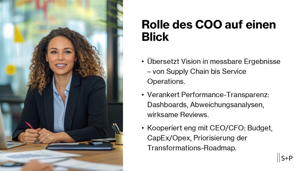 Welche Schlüsselqualifikationen und Aufgaben zeichnen den Beruf des COO aus?