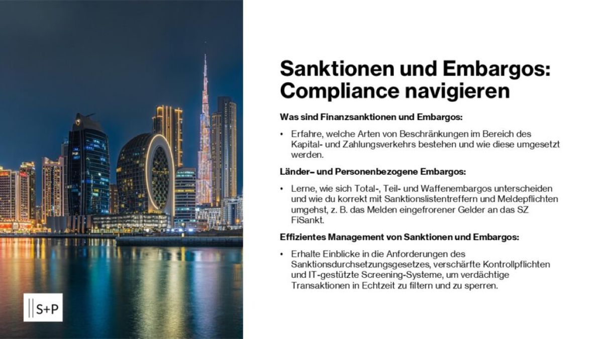 Sanktionen und Embargos: Compliance navigieren