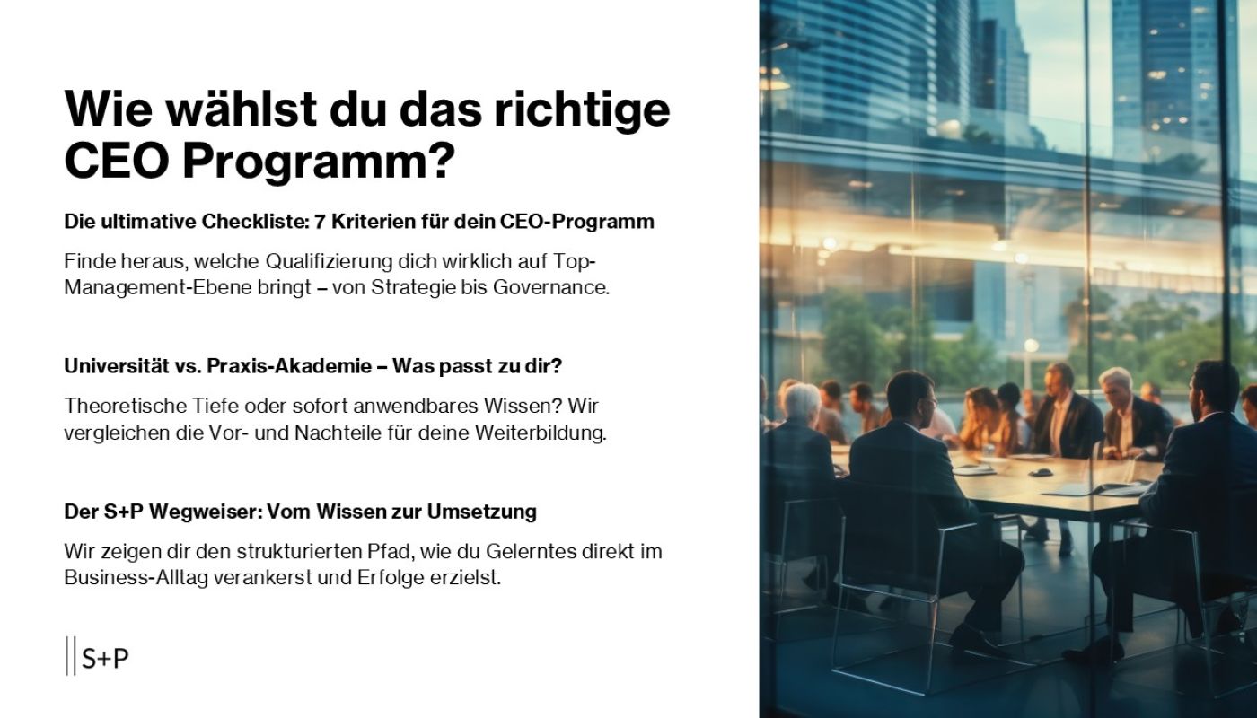 Wie wählst du das richtige CEO Programm