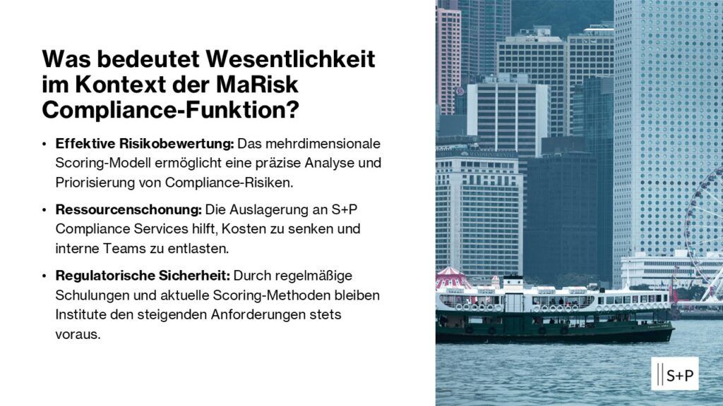 Was bedeutet Wesentlichkeit im Kontext der MaRisk Compliance-Funktion?
