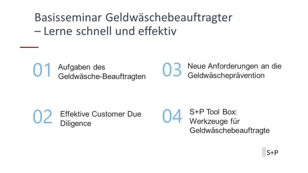 Kurs Geldwäsche Officer