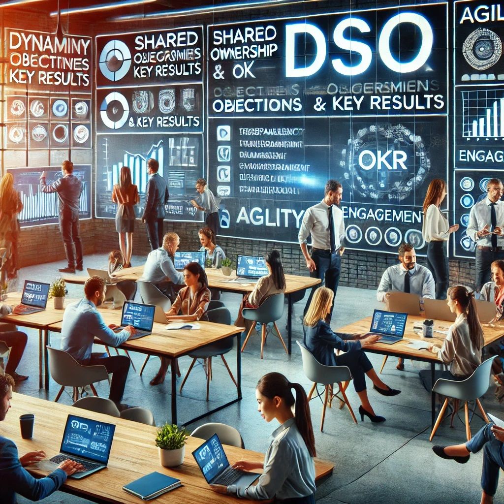 Agile Unternehmensführung mit DSO: Verantwortung teilen, Innovation fördern, gemeinsam wachsen.