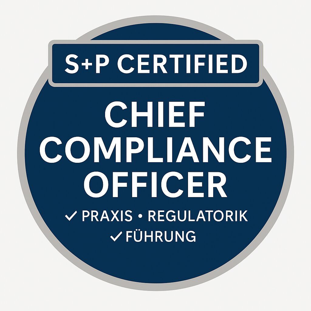 Digitales Badge – S+P Certified: Chief Compliance Officer