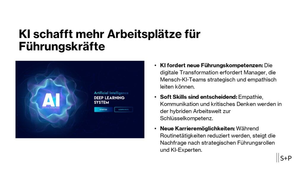 KI schafft mehr Arbeitsplätze für Führungskräfte