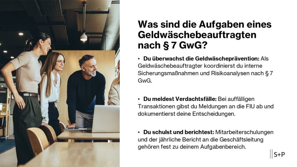 Was sind die Aufgaben eines Geldwäschebeauftragten nach § 7 GwG?