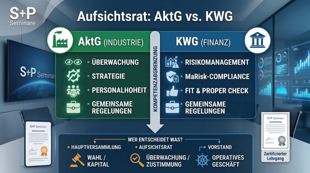 Der Aufsichtsrat im Spannungsfeld zwischen AktG und KWG