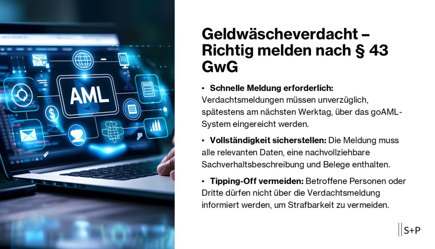 Geldwäscheverdacht – Richtig melden nach § 43 GwG