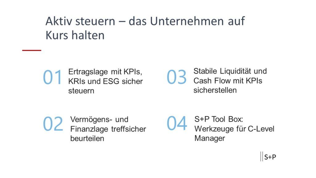 Aktiv steuern – das Unternehmen auf Kurs halten