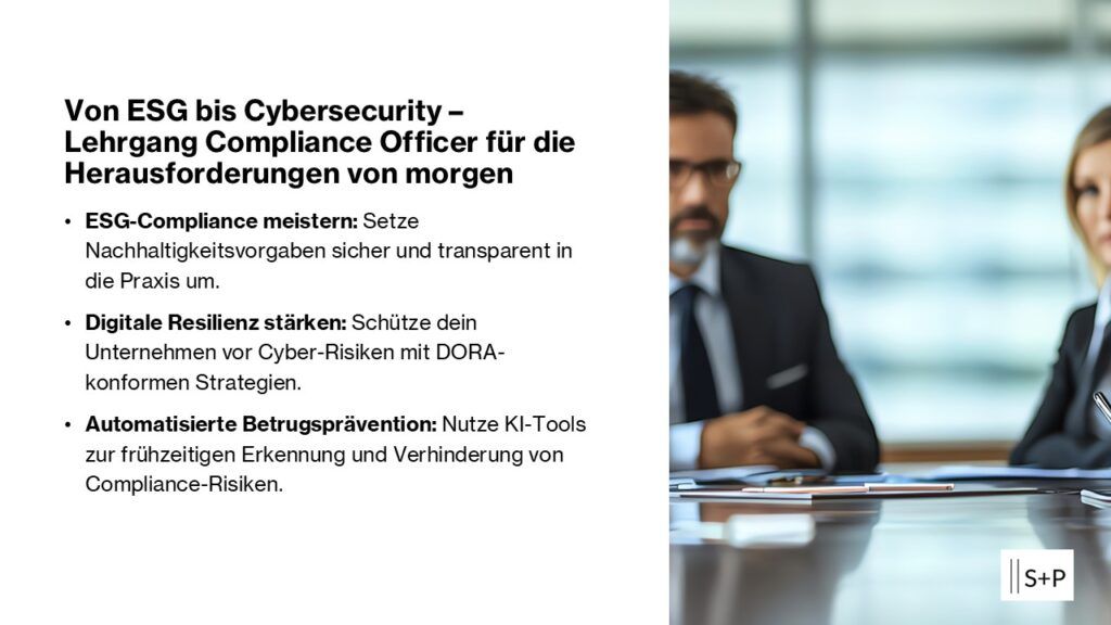 Lehrgang Compliance Officer: Trends 2025 und Zukunftssicherheit