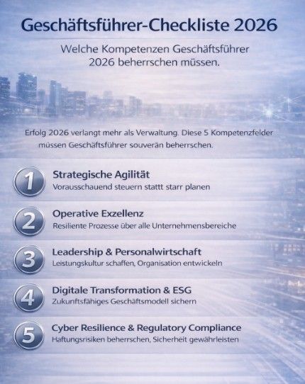 Gesch&auml;ftsf&uuml;hrer-Checkliste 2026