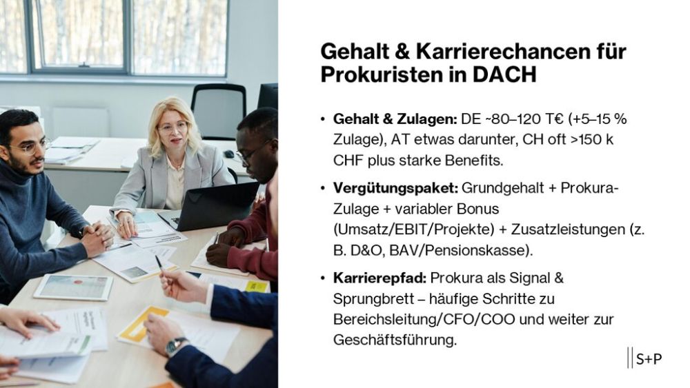 Gehalt & Karrierechancen für Prokuristen in der DACH-Region