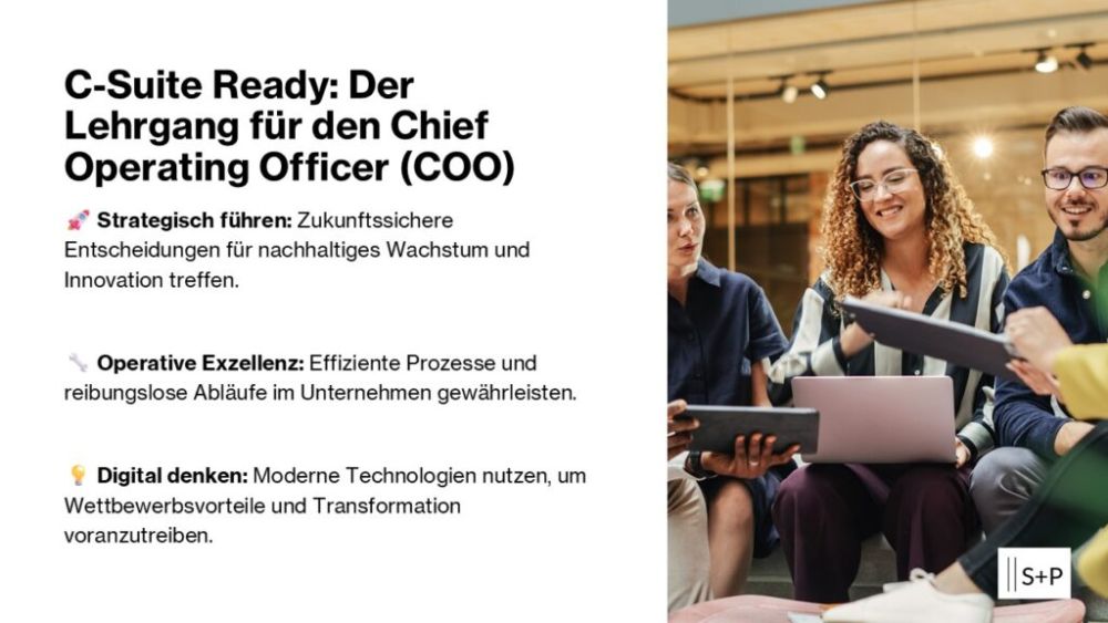 C-Suite Ready: Der Lehrgang für den Chief Operating Officer (COO)