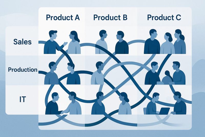 Matrixorganisation: Struktur, Chancen und Herausforderungen