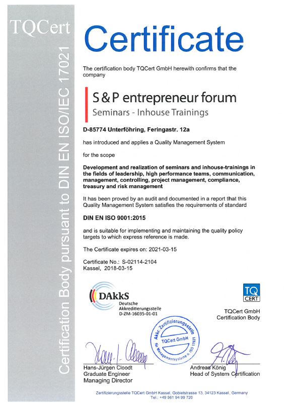 Zertifizierter Seminaranbieter Seminarqualitaet Zertifizierter Seminaranbieter Seminarqualitaet