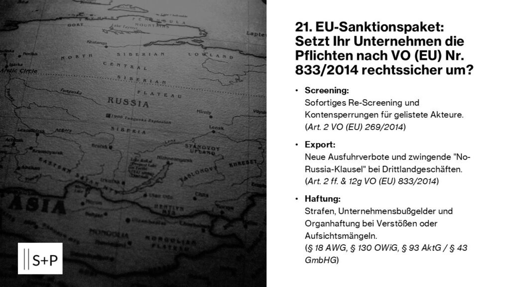 21 Sanktionspaket Titel deutsch