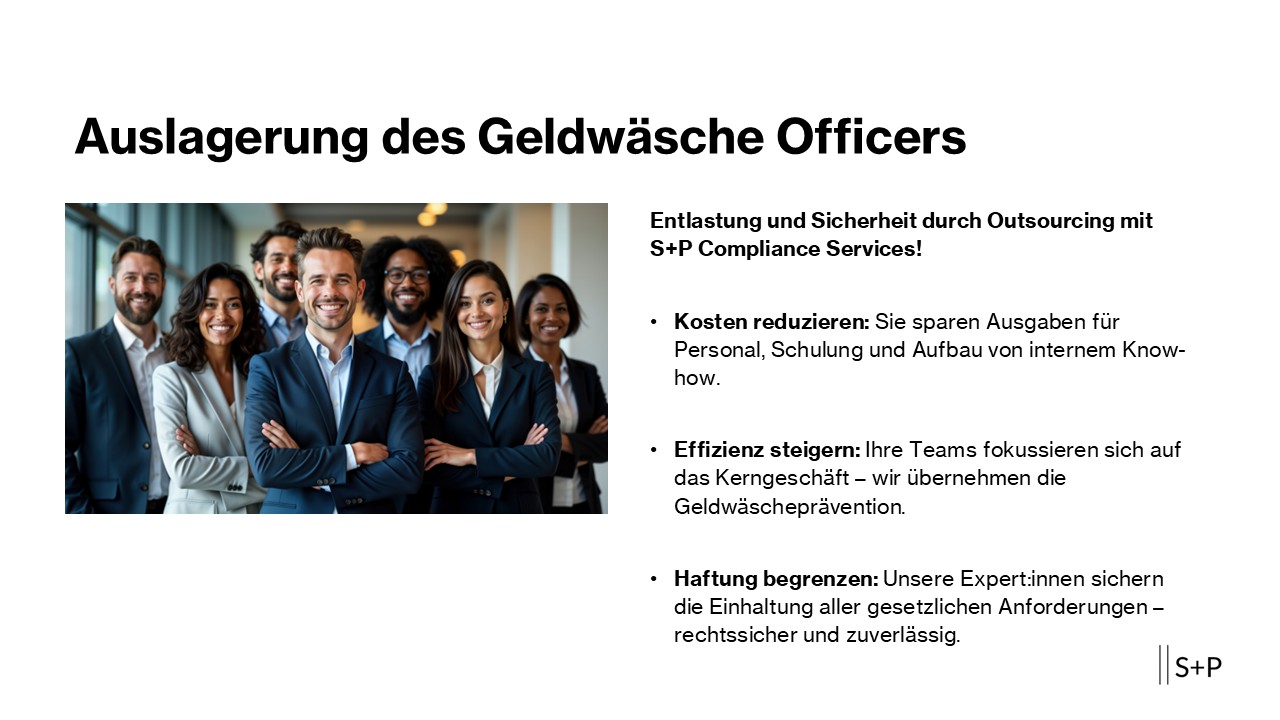 Auslagerung des Geldwäsche Officer mit S+P Auslagerung des Geldwäsche Officers