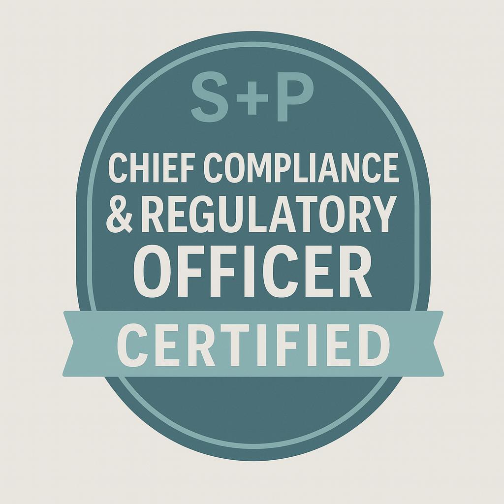 Chief Compliance & Regulatory Officer Badge Chief Compliance & Regulatory Officer