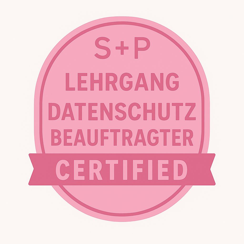 Zertifizierter Datenschutzbeauftragter: DSGVO-Expertise & EU AI Act souverän meistern Badge Datenschutz Beauftrager