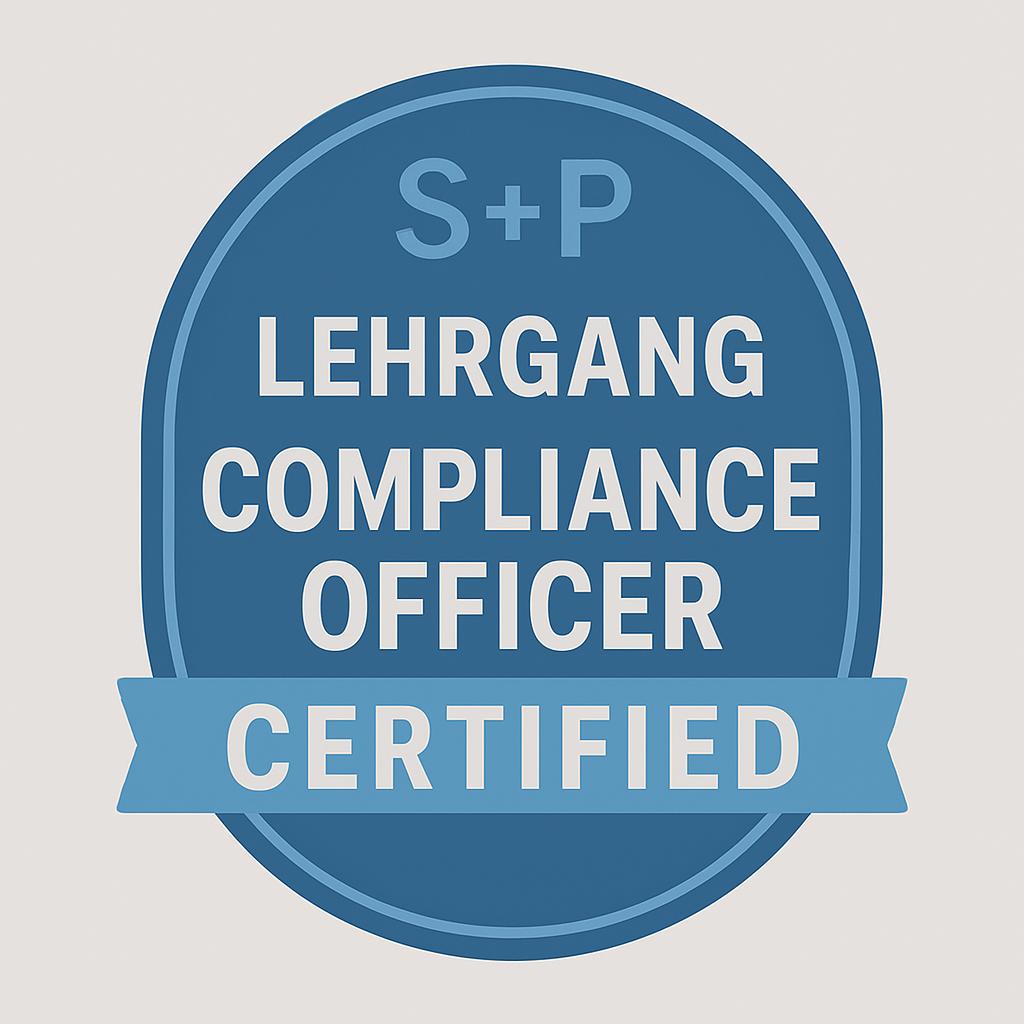 Badge Lehrgang Compliance Officer Blue
