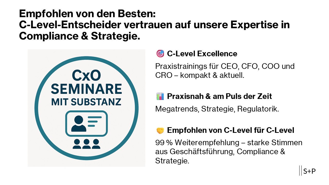 Karriere-Booster S+P: Das sagen Fach- und Führungskräfte C-Level-Entscheider vertrauen auf unsere Expertise