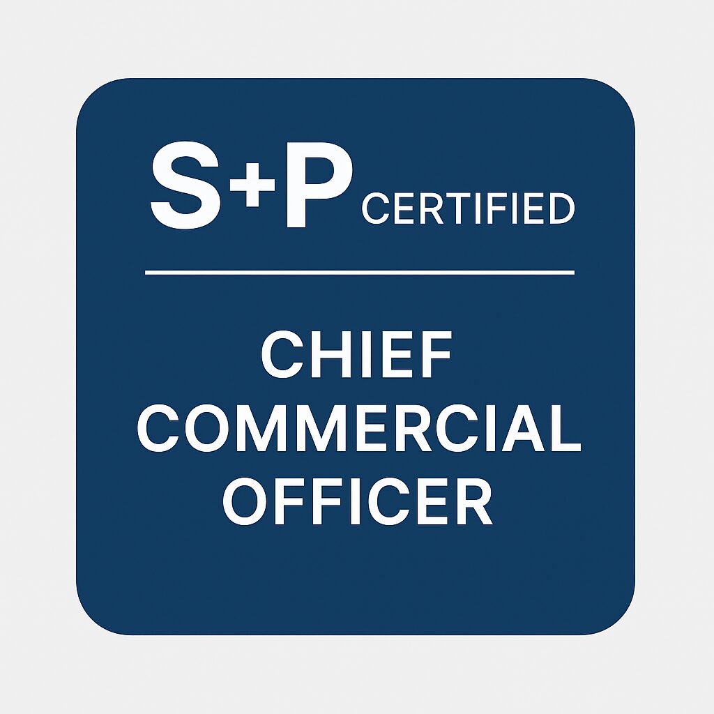 Chief Commercial Officer: Wachstum & Compliance meistern – Mit S+P Certified starten Chief Commercial Officer - S+P Certified