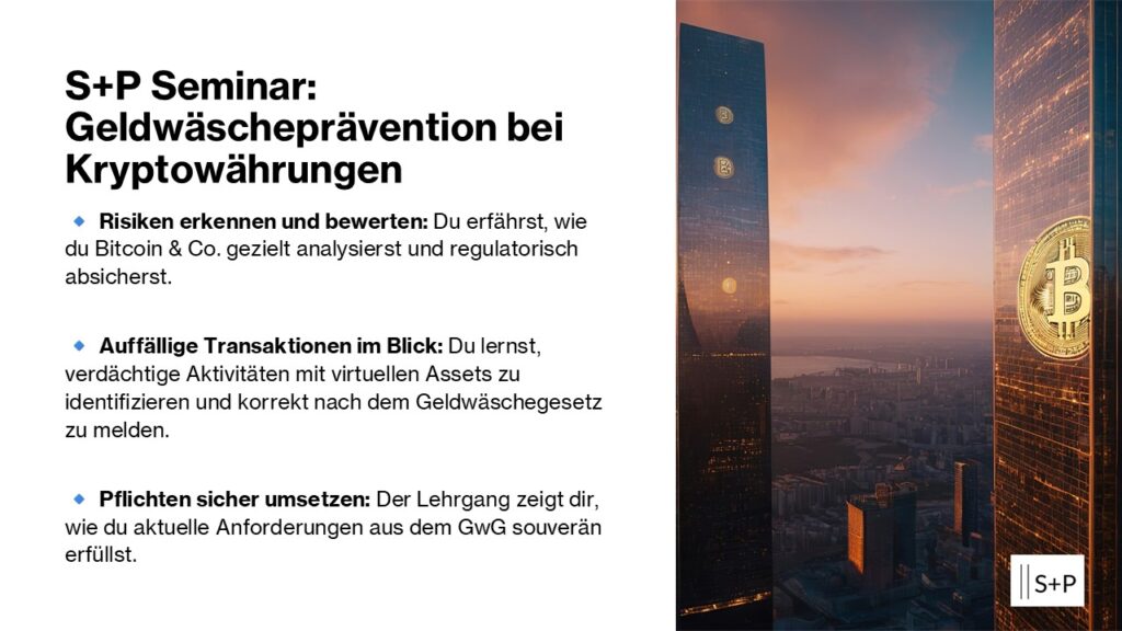 Geldwäscheprävention Blockchain + Bitcoin + Virtuelle Währungen: Seminare in Wien