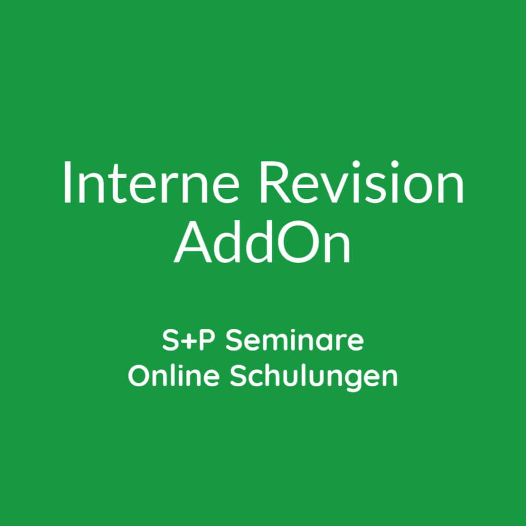 Seminare Interne Revision AddOn + Online Schulungen