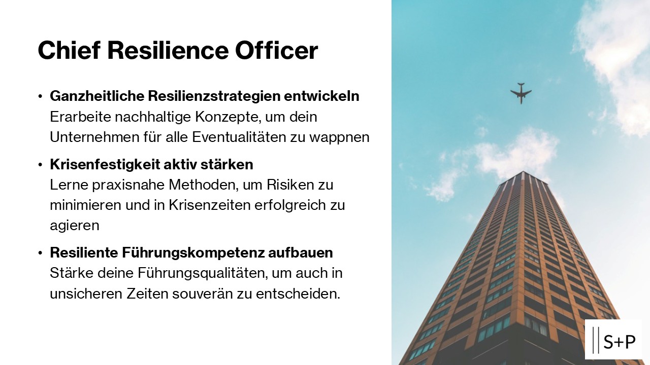 Chief Resilience Officer Chief Resilience Officer