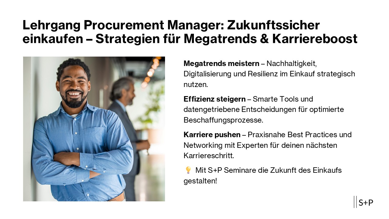 Crashkurs Einkauf: Effiziente Beschaffung & Verhandlungsstrategien auf den Punkt gebracht Lehrgang Procurement Manager