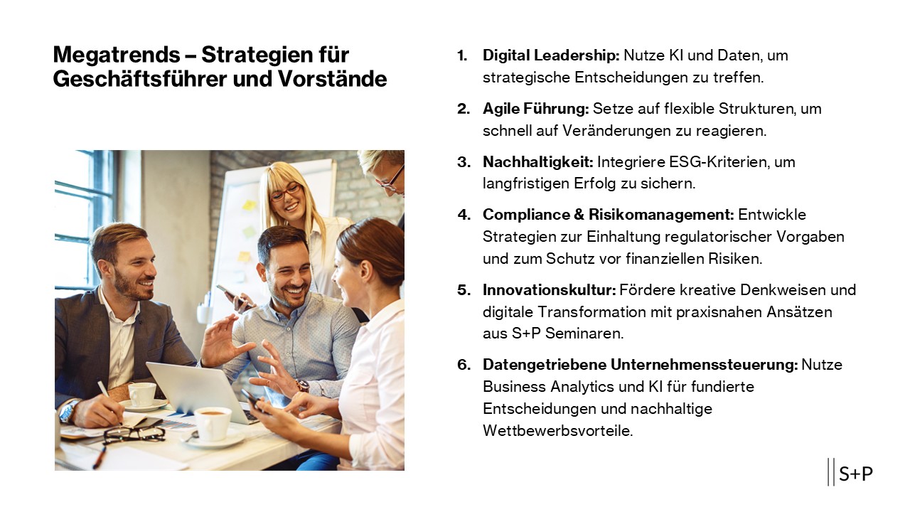 Schulung für Geschäftsführer: Aufgaben, Pflichten und strategische Unternehmensführung GmbH-Geschäftsführer Zertifizierung: Rechtssicher führen und Haftungsrisiken vermeiden