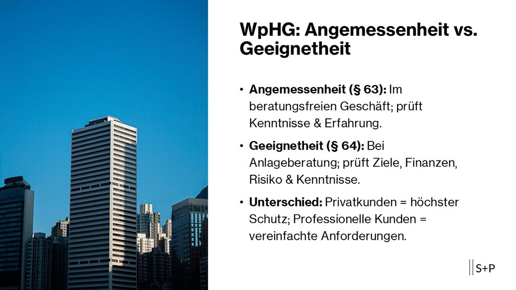 Was ist die Angemessenheits- und Geeignetheitsprüfung nach WpHG? WpHG