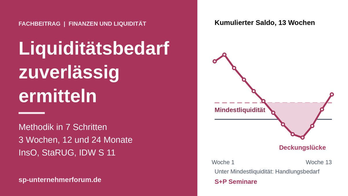 Wie wird der Liquiditätsbedarf zuverlässig ermittelt? liquiditaetsbedarf-zuverlaessig-ermitteln