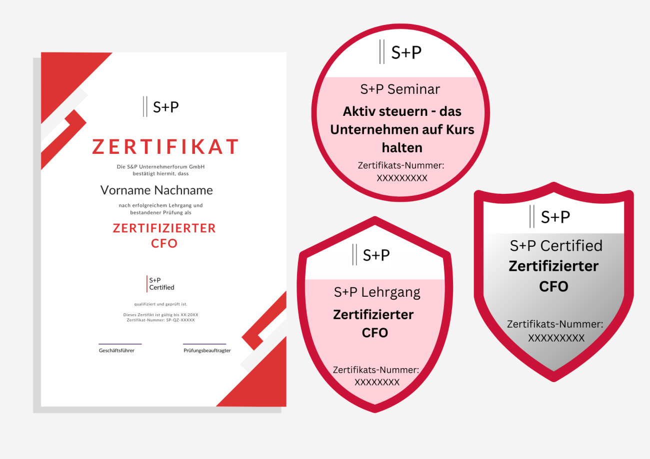 Chief Financial Officer (CFO) – Aufgaben, Verantwortung und Karriereweg S+P digital Badge CFO