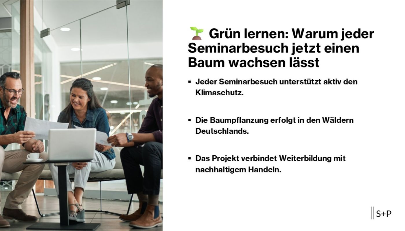 🌱 Grün lernen: Warum jeder Seminarbesuch jetzt einen Baum wachsen lässt Warum jeder Seminarbesuch jetzt einen Baum wachsen lässt