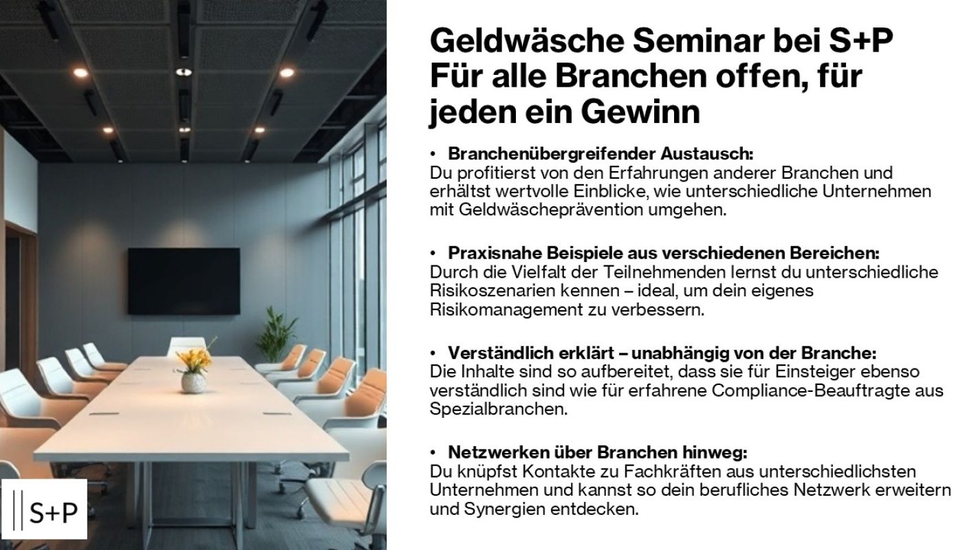 Geldwäsche in der Praxis – Seminar für alle Branchen mit realen Beispielen Branchen GW Seminar