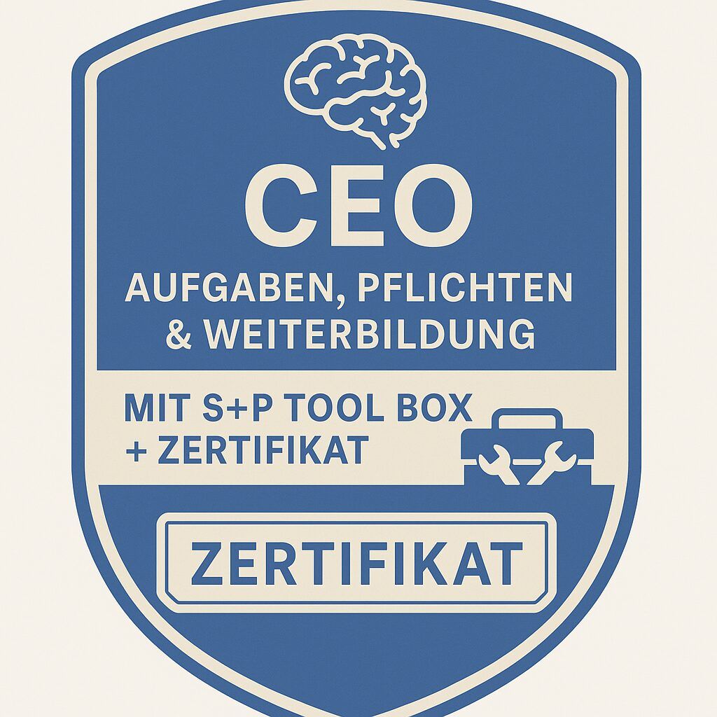 Die CEO-Rolle neu gedacht: Verantwortung, Wirkung, Zukunft CEO Lehrgang - S+P Certified