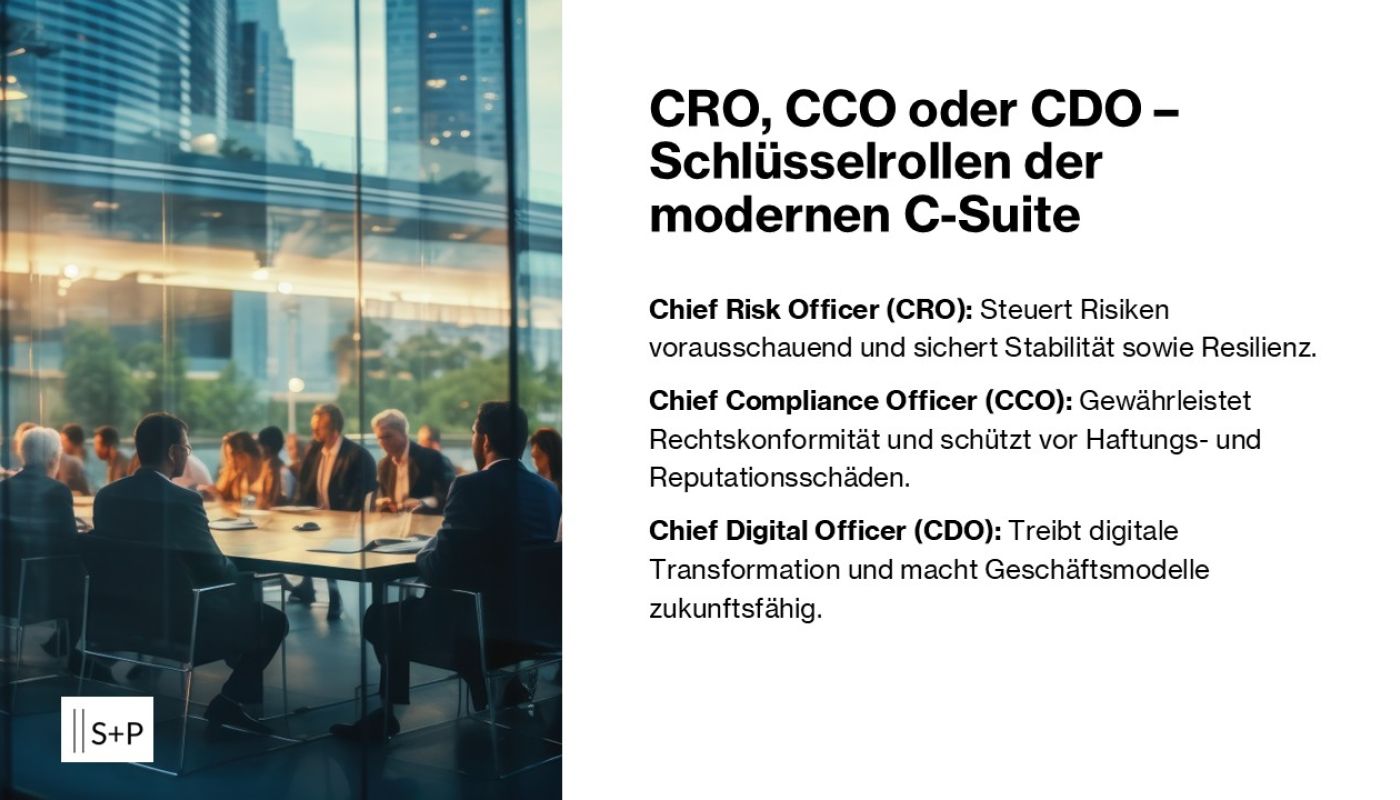 CRO, CCO oder CDO? Rollen & Haftung im C-Level Vergleich
