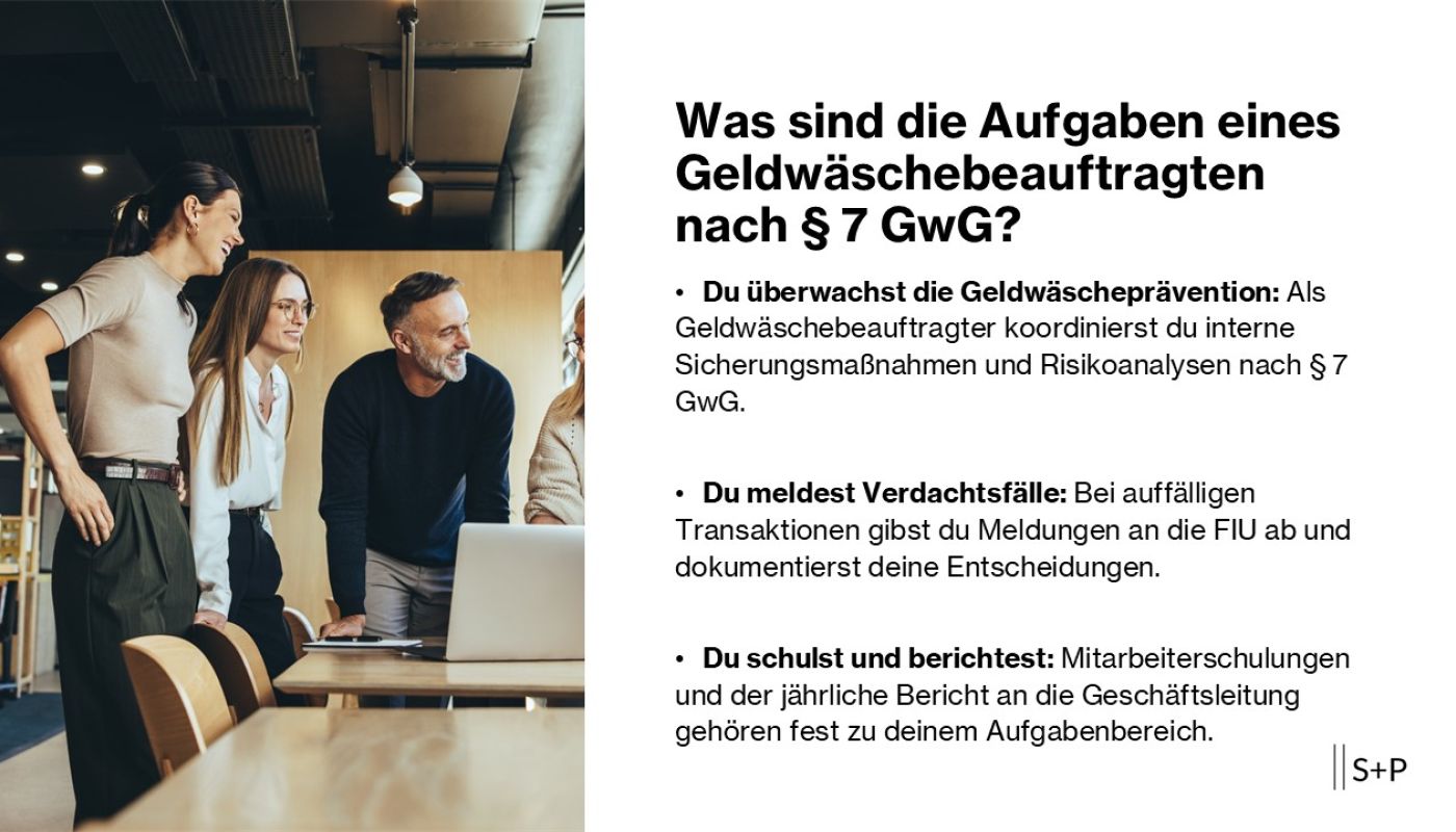 Was sind die Aufgaben eines Geldwäschebeauftragten nach § 7 GwG?