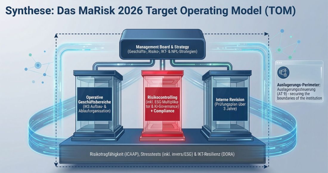 MaRisk 2026 Implementierung: Praxis-Leitfaden & Checkliste 9. MaRisk Novelle MaRisk 2026 Target Operating Model (TOM)