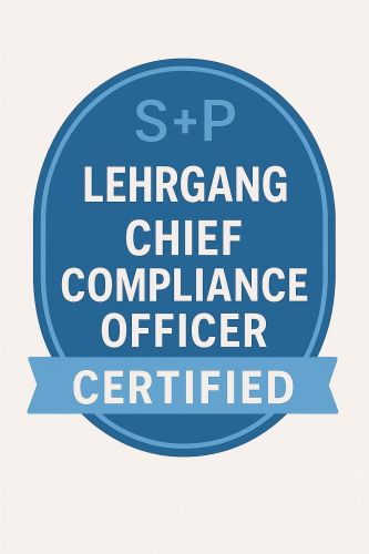 Lehrgang Chief Compliance Officer (CCO) – Mit S+P Certified zur Compliance-Führungskraft Badge Chief Compliance Officer