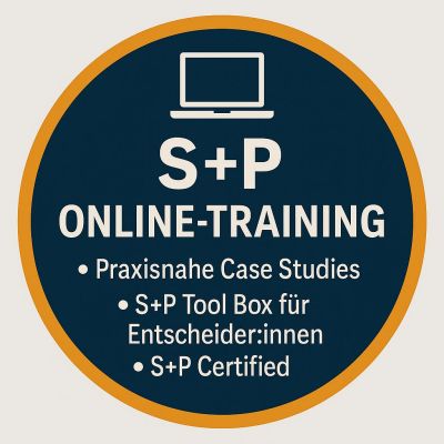 Virtuelle Weiterbildung mit S+P – Online Seminare mit Zertifikat und Praxisbezug S+P Online Training - S+P Certified