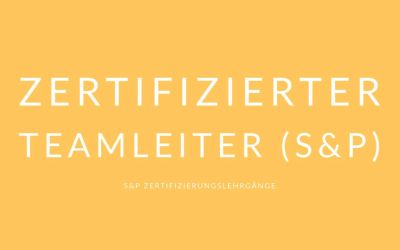 Zertifizierungslehrgänge S+P