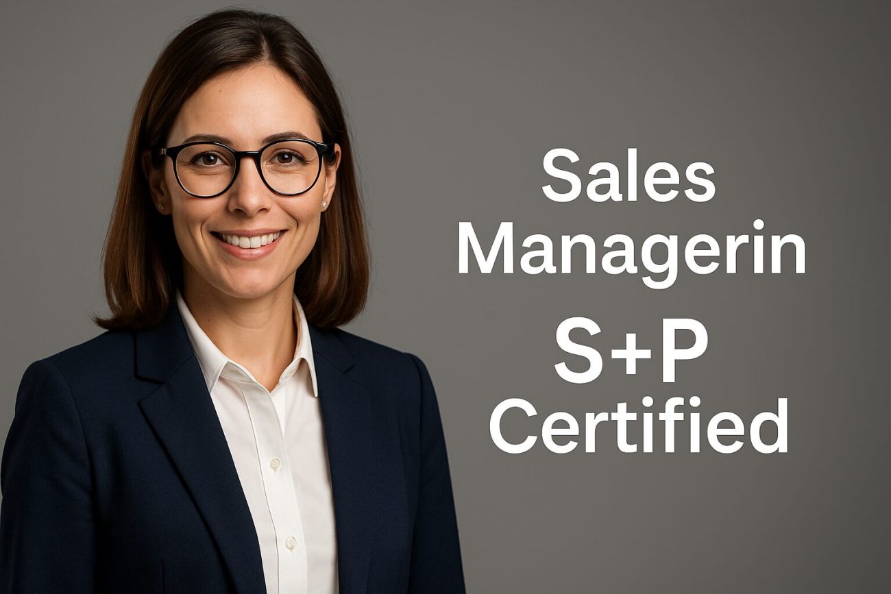 Was sind die Aufgaben eines Vertriebsleiters? Sales Managerin S+P Certified