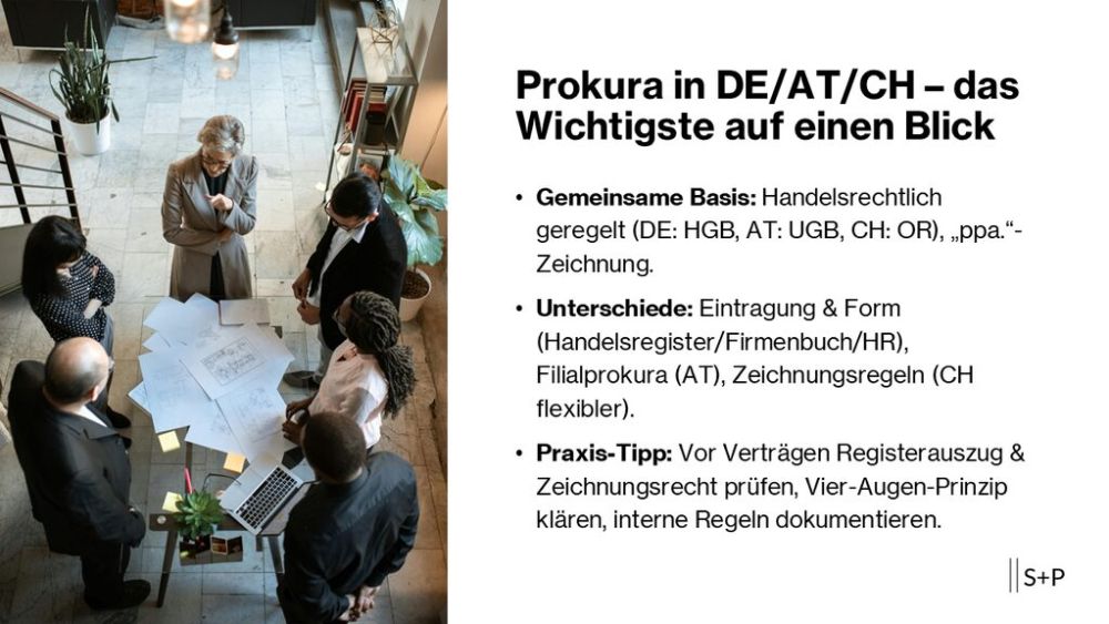 Prokura in der DACH-Region