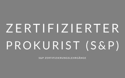 Zertifizierungslehrgänge S+P